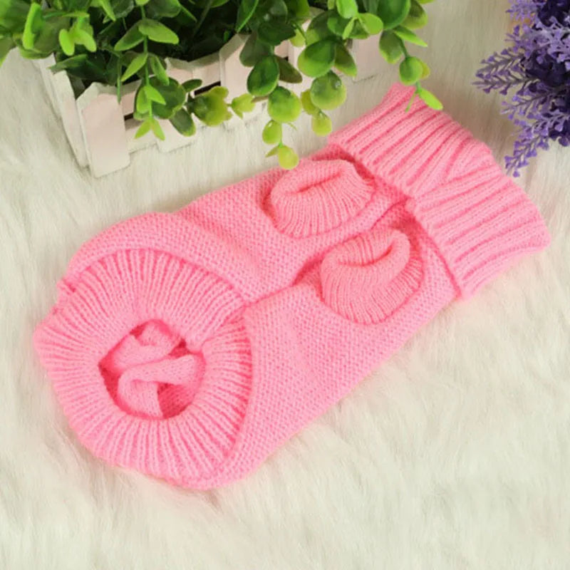 Dog Winter Clothes Knitted Pet Clothes For Small Medium Dogs Chihuahua Puppy Pet Sweater Yorkshire Pure Dog Sweater Ropa Perro