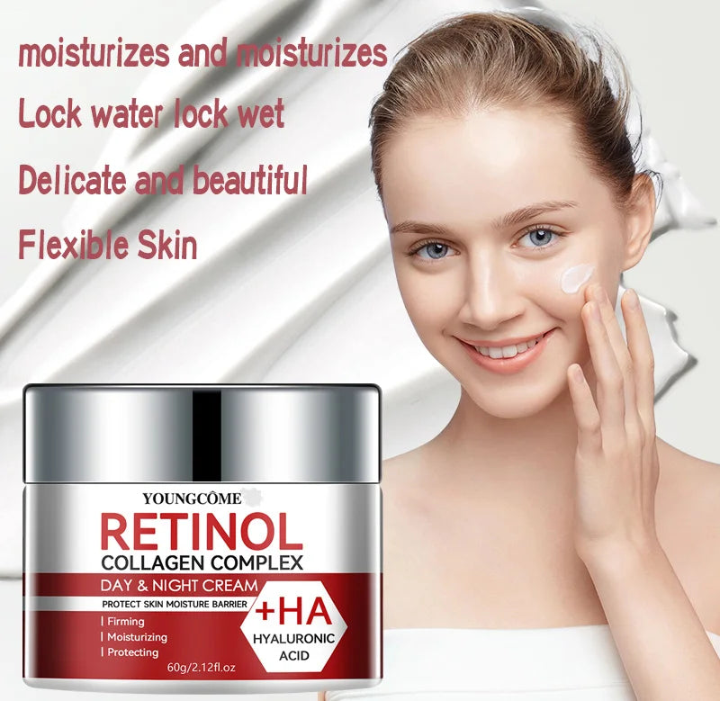 Retinol Collagen Facial Care Moisturizing Cream deeply nourishes Suitable for dry and rough skin, Aging Face Cream Moisturizing