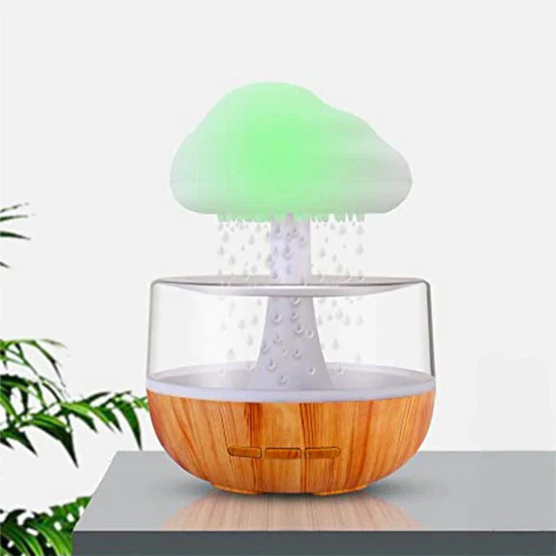 Xiaomi Rain Cloud Humidifier Rain Colorful Mushroom Cloud Raindrop Atmosphere Lamp Night Light Essential Oil Humidifier Machine