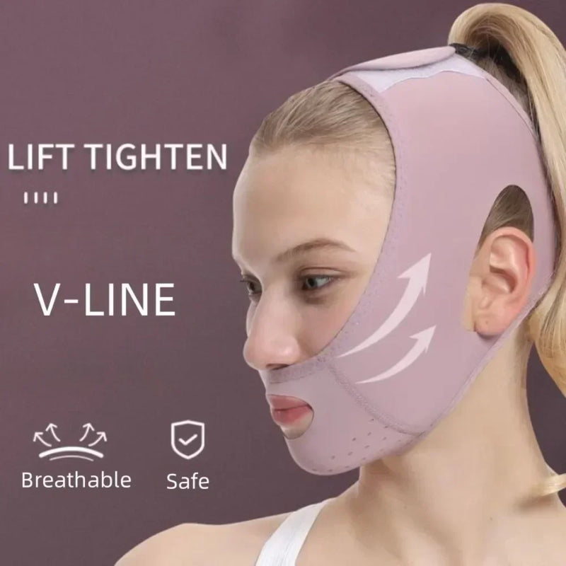 Reusable Face Slimming Bandage V Line Face Shaper Women Chin Cheek Lift Up Belt Facial Massage Strap Face Skin Care Beauty Tools