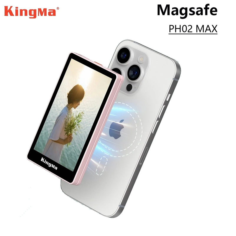 Kingma PH02 Max Magnetic Vlog Selfie Monitor Screen for for iPhone13 14 15 16 pro MAX Samsung S23 S24 Ultra Xiaomi 13 14 Ultra