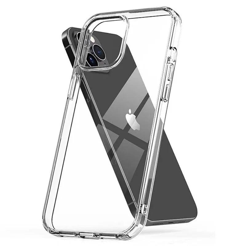 Ultra Thin Clear Silicone Case For iPhone 15 14 13 Pro Max Mini 2020 2022 Back Cover