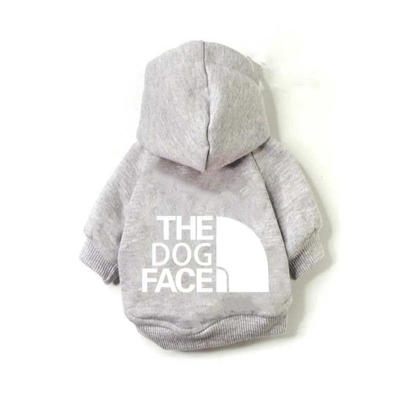 Dog Clothes Hoodies The Dog Face Wind Coat Warm for Small Large Dogs Jacket Sweatshirt French Bulldog Jacket Clothing