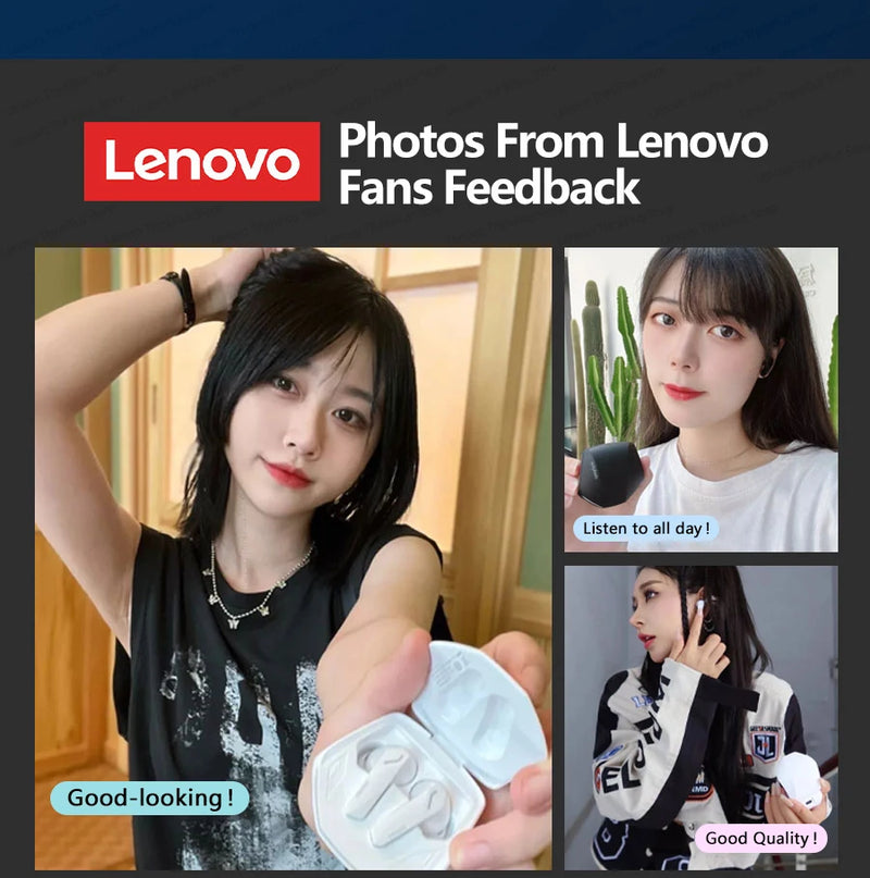 Original Lenovo GM2 Pro 5.3 Earphone Bluetooth Wireless Earbuds Low Latency Headphones HD Call Dual Mode Gaming Headset With Mic