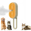 Cat Dog Pet Spray Massage Brush 3 in 1 One Button Steam Spray Folding Rotatable Floating Hair Bath Hair Removal Brush Comb